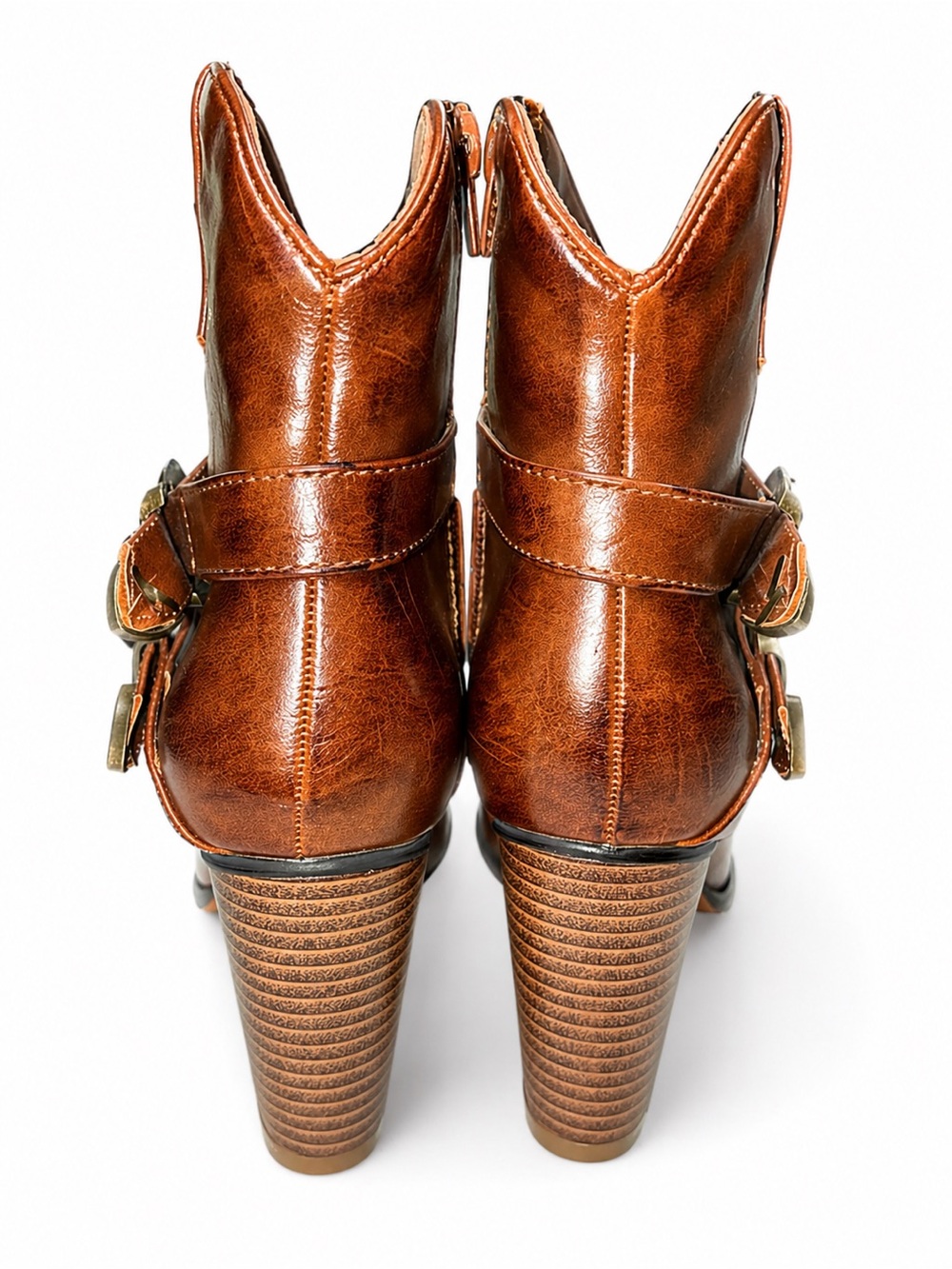 Roper Maybelle Shorty Ankle Western Heeled Cowboy Boots Size 7 - Picture 4 of 8